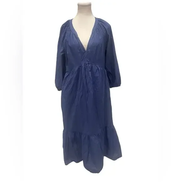 XIRENA Vie Dress In Blue Capri Size:L - Picture 2 of 11